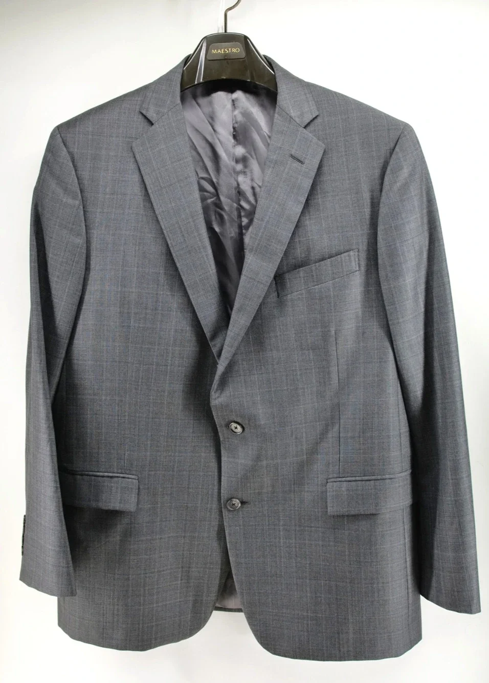 Brooks Brothers Men's Sport Coat Blazer 44L W38 Regent 1818 Gray Wool‎